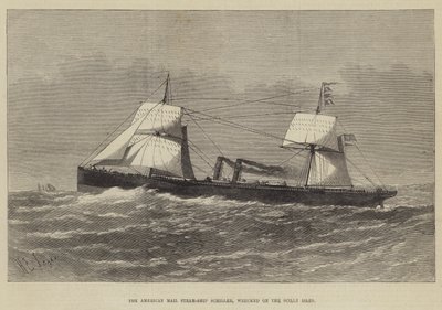 The American Mail Steam-Ship Schiller, Wrecked on the Scilly Isles by Henry Spernon Tozer